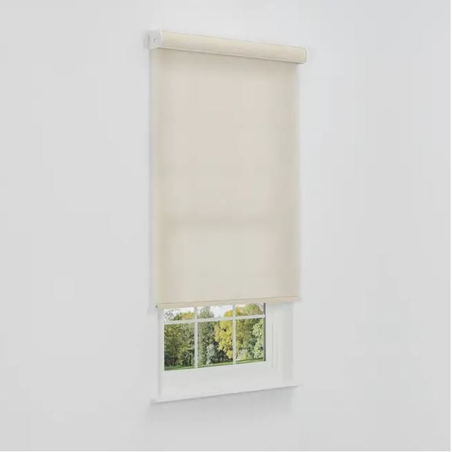Mojave Light Filtering Roller Shade cassette headrail dimensions

